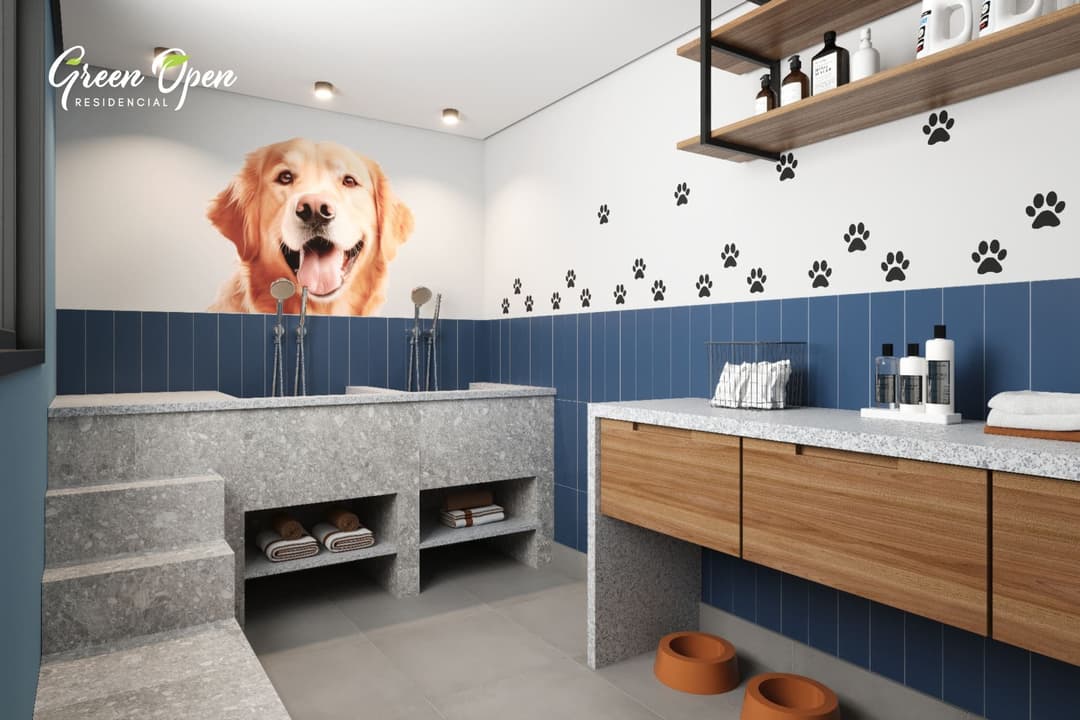 Lazer: Espaço pet shower
